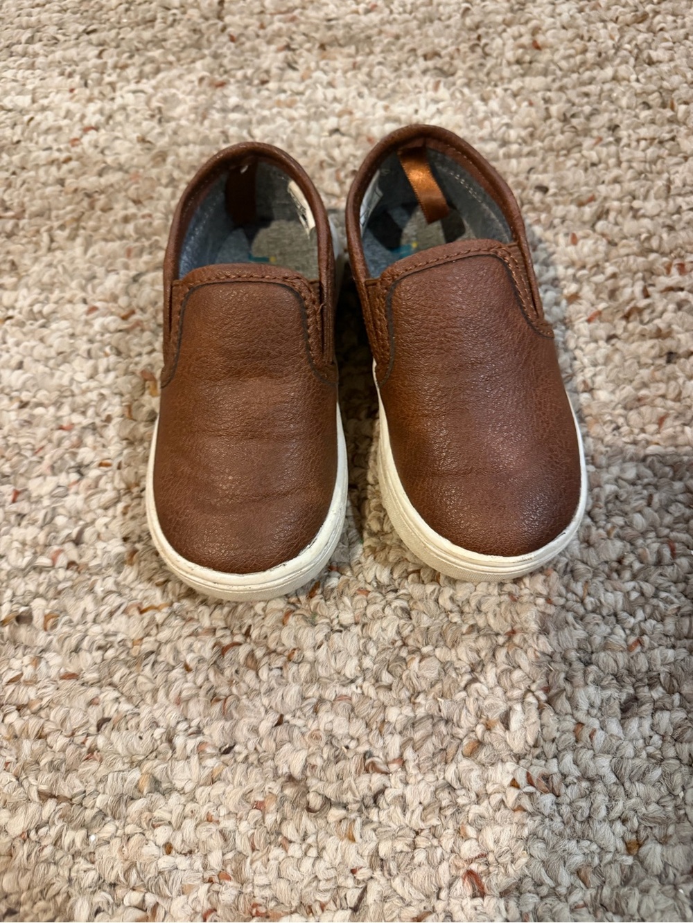 Kids Brown Slip-On Casual Shoes